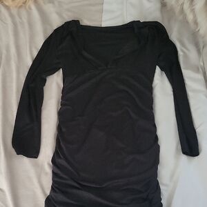 Elegant Black Long Sleeve Dress